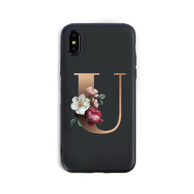 26 English Alphabet Silicone Phone Cases