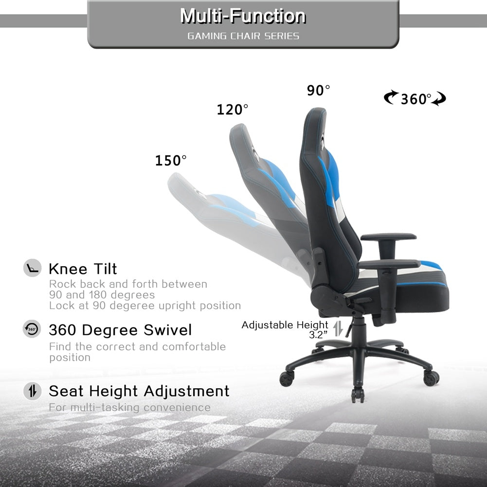 High Back Gaming Chair Racing Office Chair with PU Leather