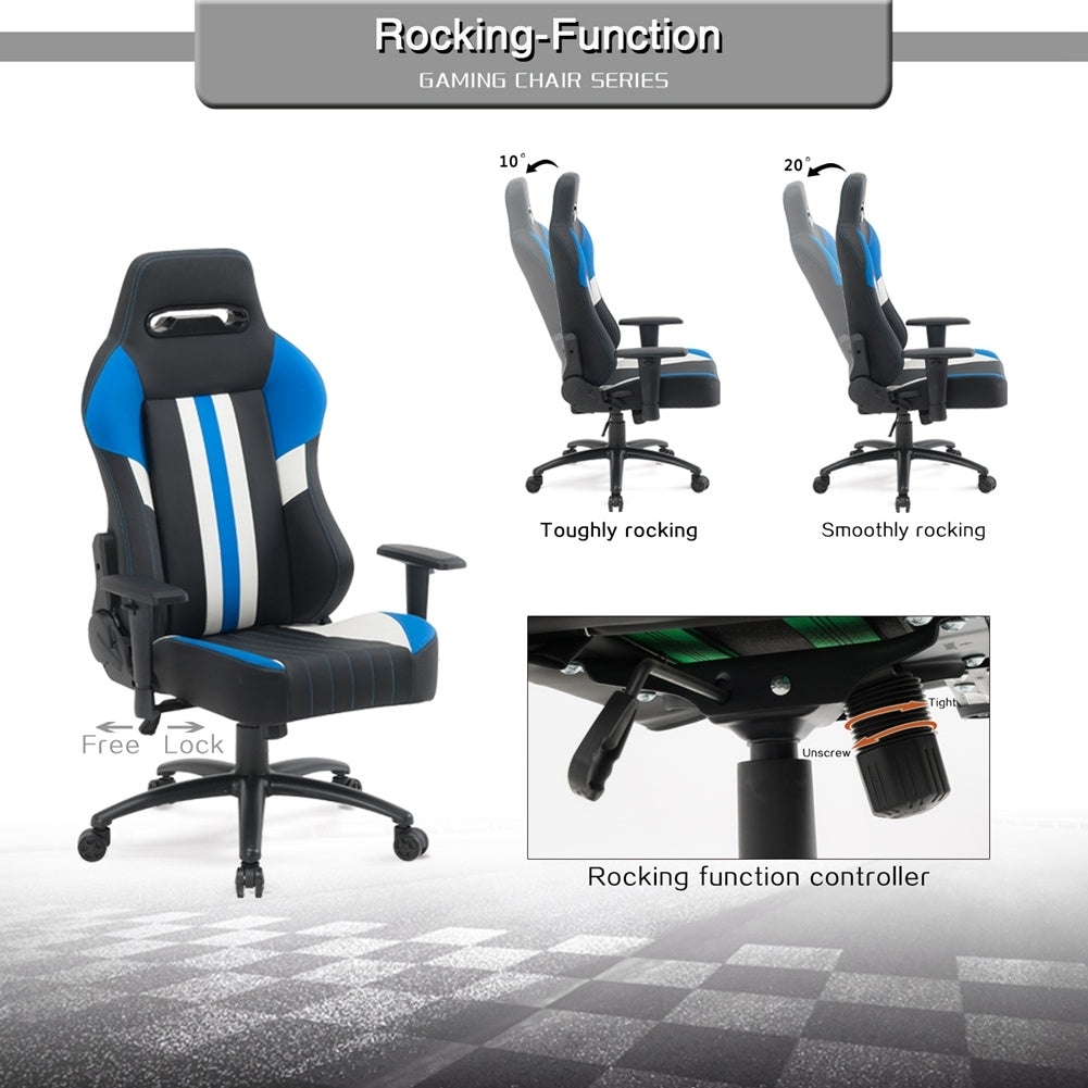 High Back Gaming Chair Racing Office Chair with PU Leather