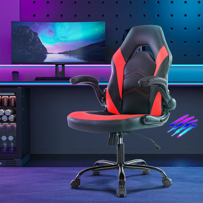 PU Leather Ergonomic Office Chair Swivel Computer Gaming Chair With Lumbar Support